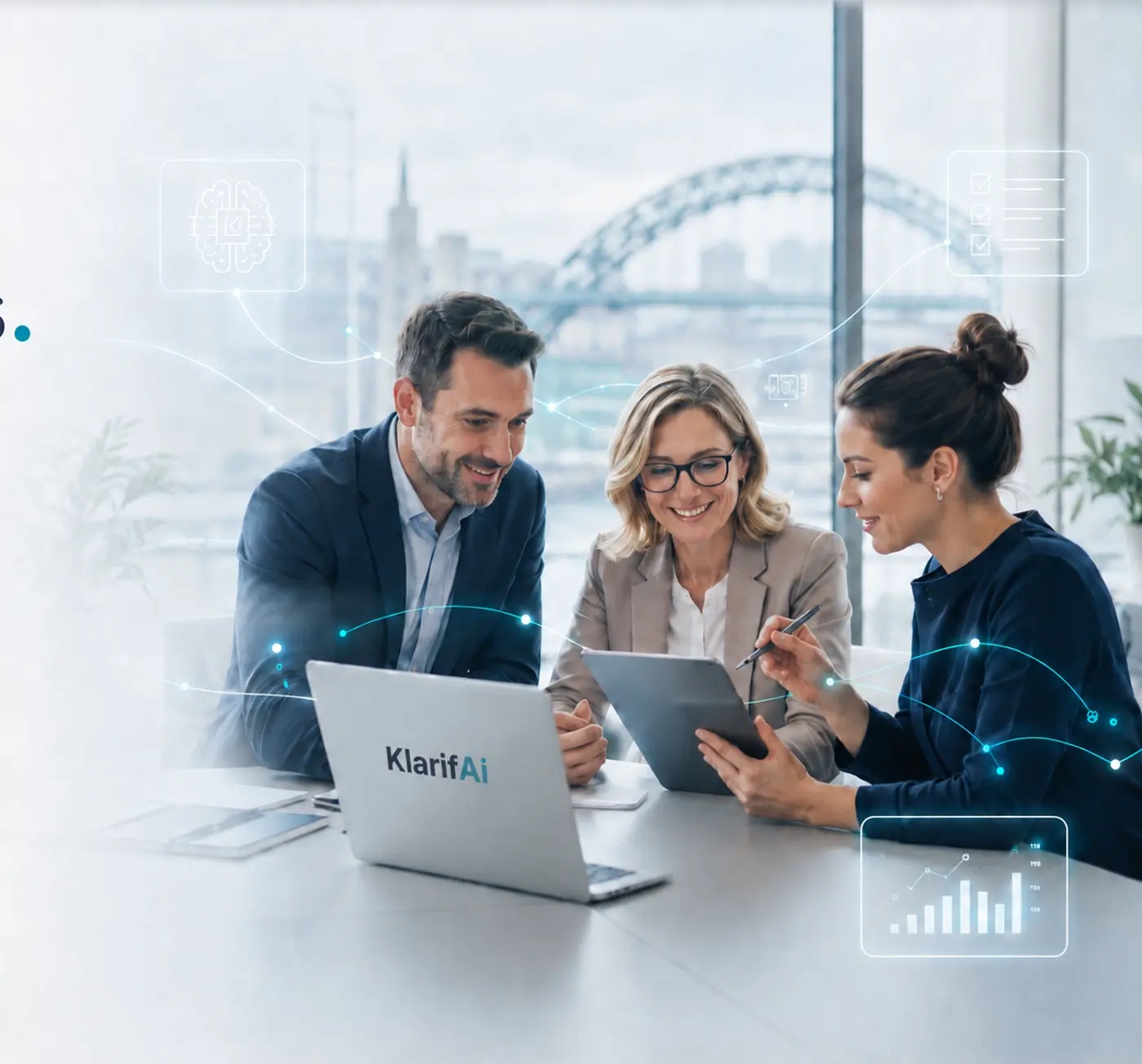 UK SME team using AI tools to streamline business operations